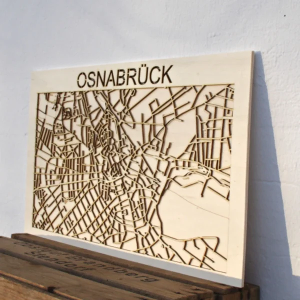 SLH10220 Holz Karte Stadt Osnabrueck 1