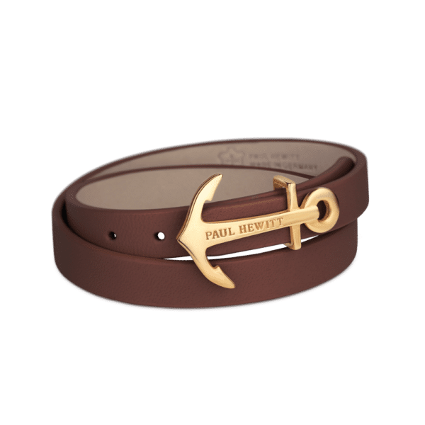 wrap bracelet north bound ip gold brown 1 1
