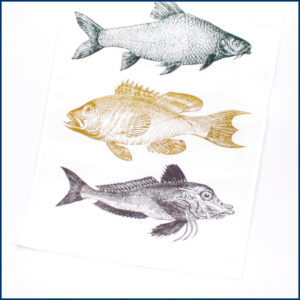 Geschirrhandtuch Fisch Trio von