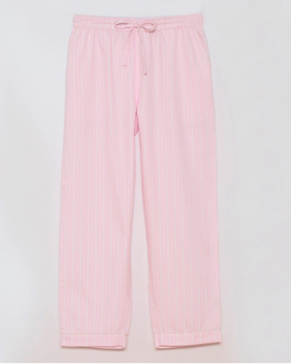 Damen Pyjama rosa Streifen von 6